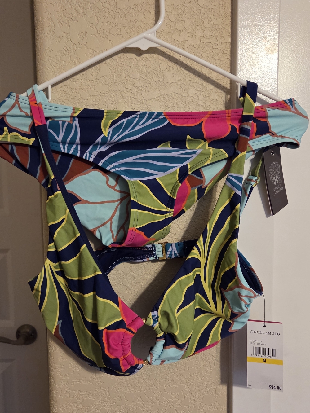 Vince Camuto Swimwear Tag - Multicolor Tropical Accent